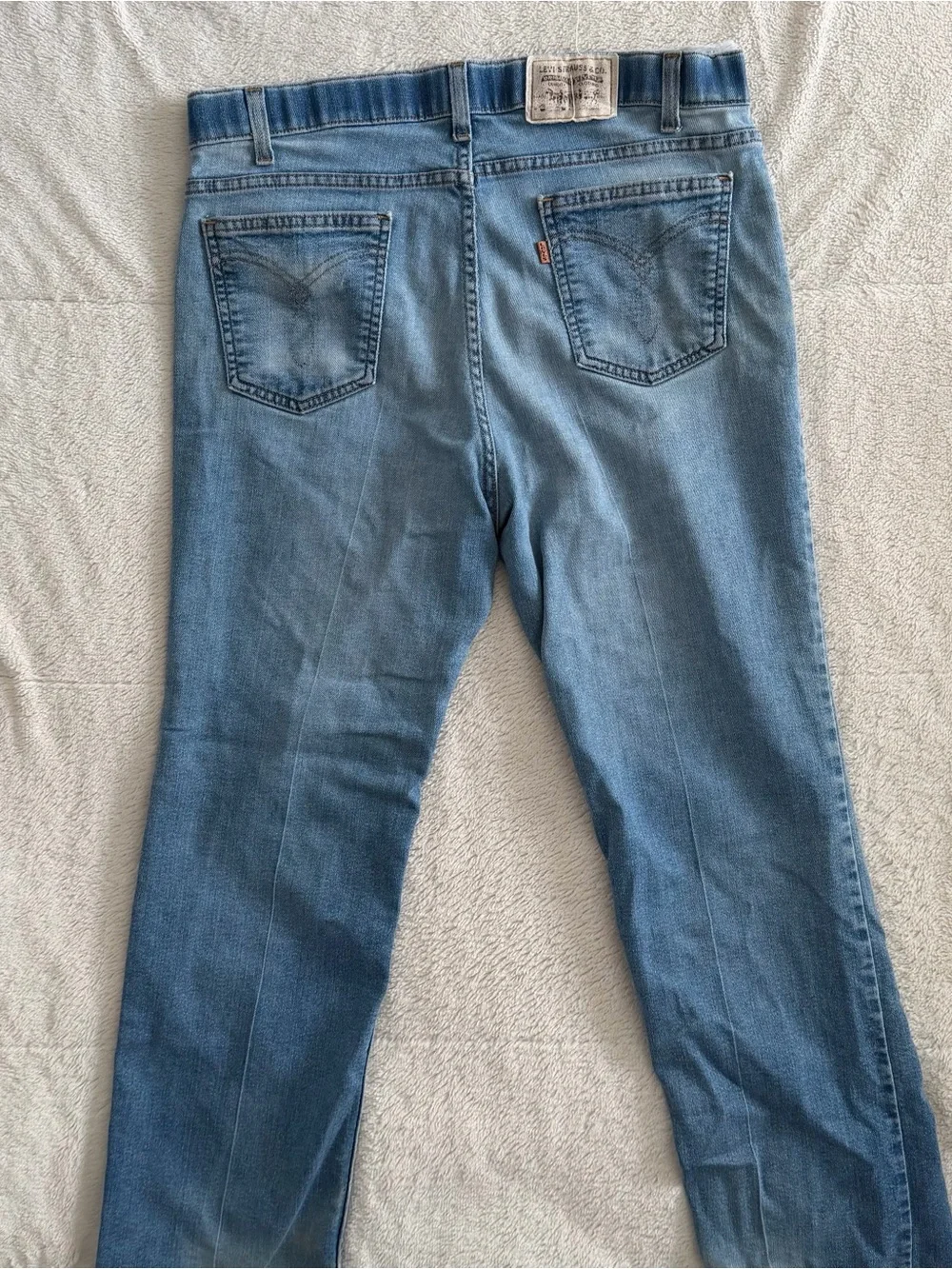 Vintage Levis Action Jeans Mens 36x29 Blue Denim Orange Tab 90's Made In USA